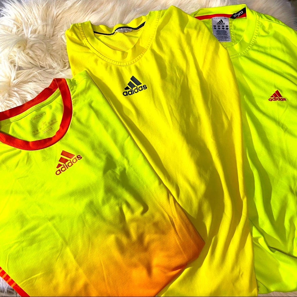 3 adidas tennis shirts